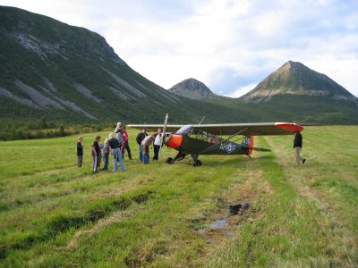 Flyet er nettopp landet.