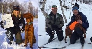 US Tixi og Hege Olsen Hegglifjellets Miss Daisy med 1