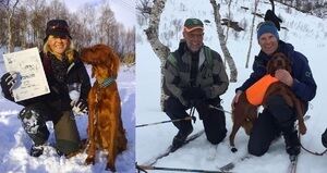 US Tixi og Hege Olsen Hegglifjellets Miss Daisy med 1