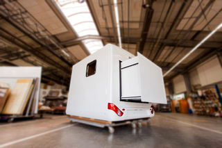 SLIK SER resultatet av Hymers studie om slide-out ut. Denne kommer nå i mindre bobiler etter hvert. Foto: HYMER SLIK SER resultatet av Hymers studie om slide-out ut. Denne kommer nå i mindre bobiler etter hvert. Foto: HYMER