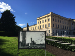 Bildetavlene skal utformes etter mal av tilsvarende tavler som Det Kongelige Slott tidligere har brukt. Foto: Lars Rogstad.