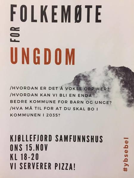 Plakat folkemøte ungdom kommuneplan