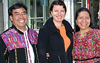 Stordordførar saman med  Guatemalaambassadør
