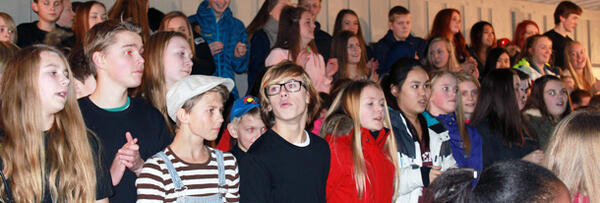 Songopptreden med elevar