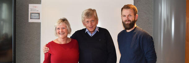 Astrid Larsen, Knut J. Gram og Nils Fredrik Wisløff-Hagestøl