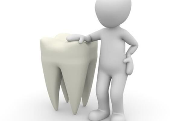 Tann som blir passet på