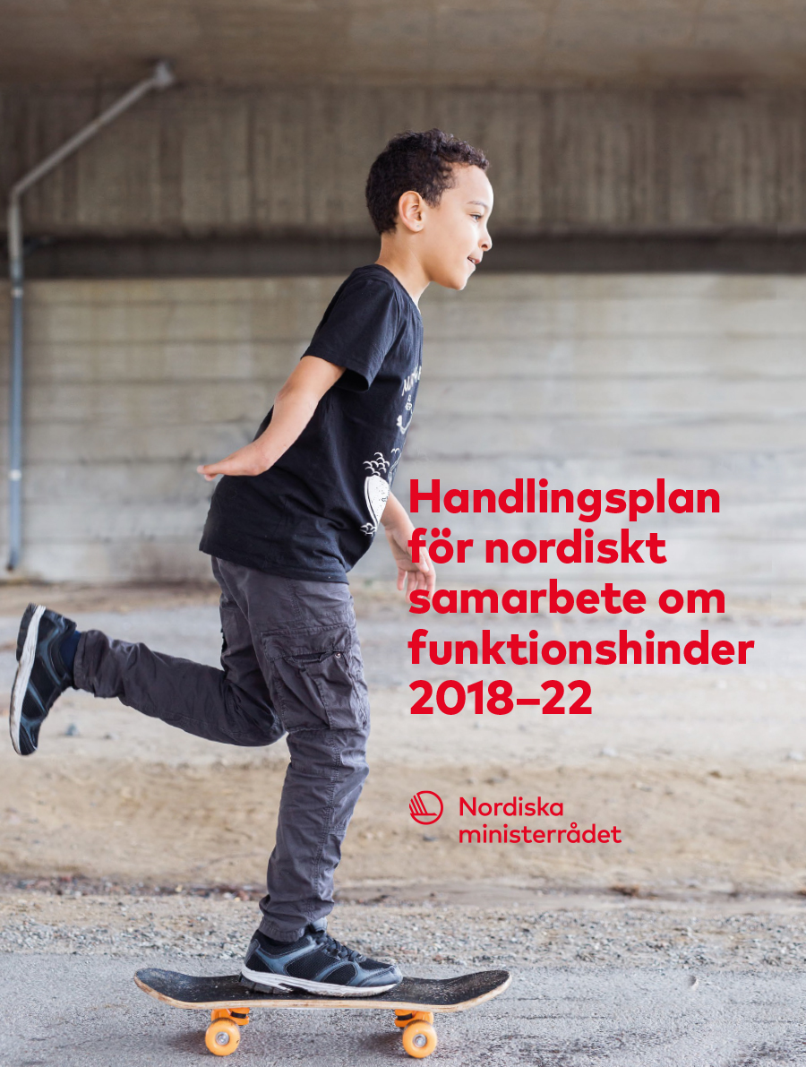 Omslagsbilde til Handlingsplan för nordiskt samarbete om funktionshinder 2018–22