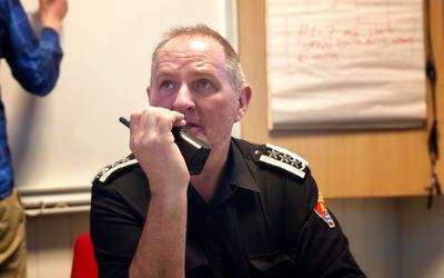 Brannsjef Ove Frantzen. Foto: Øivind Arvola Brannsjef Ove Frantzen