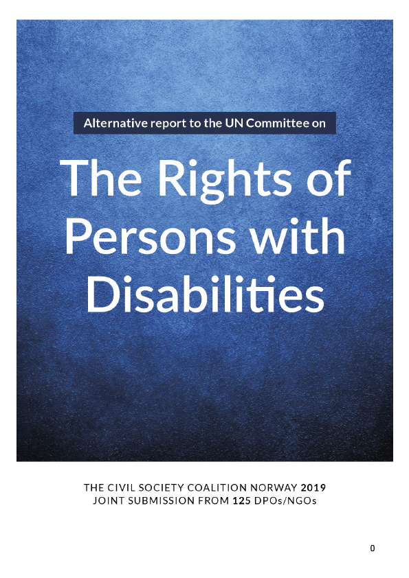Omslagsbilde til rapporten The Rights of Persons with Disabilities