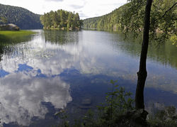 Lutvann er et av de klareste vannene i Østmarka. Foto: Bente Lise Dagenborg.