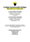 Plakat - kommunale boliger
