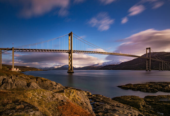 Tjeldsund bru. Foto: Sylvia Bothmer