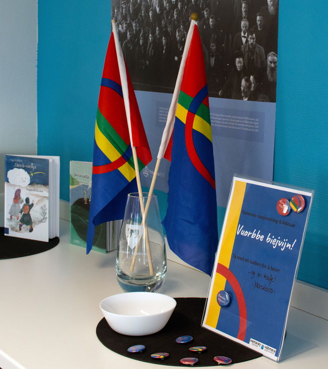 Samefolkets dag på Hamarøy biblioteket 2019.