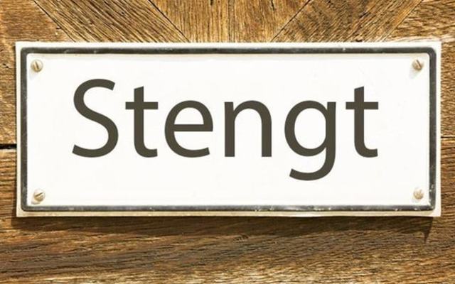 stengt