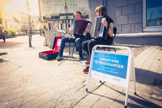 Bymusikanter i Harstad.