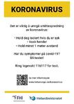 plakat informasjon til turister