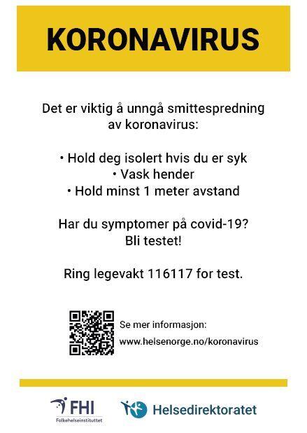 plakat informasjon til turister