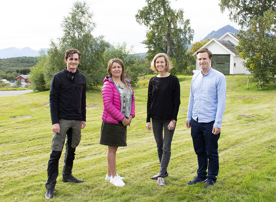 Fra venstre: Eivind Krog Ravndal, Vendla Nielsen, Birgit Holien, Eivin Winsvold. Foto: Svetlana Gracheva