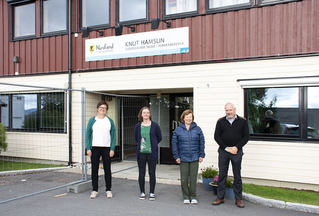 Fra venstre: Heidi Greni, Britt Kristoffersen, Siv Mossleth og Eirik Stensland