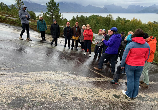 Salten Regionråd på befaring på Leiknes.