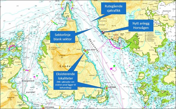 Horsvågen sjøkart oversikt