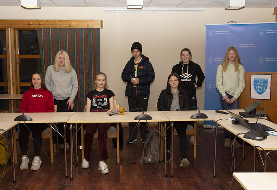 Ungdomsrådet i Hábmer - Hamarøy møttes i desember 2020. Foto: Svetlana Gracheva