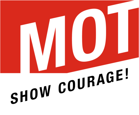 Logoen til MOT - show courage