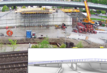 Når fundamentet er klart trilles den prefabrikkerte undergangen på plass som vist på bildet i rammen. Støping av kulverten er i full gang på tomta mellom Drammensbanen og E18.