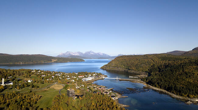 Oppeid drone bildet Foto Tore Løding