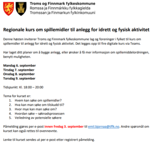 Skjermbilde av invitasjon