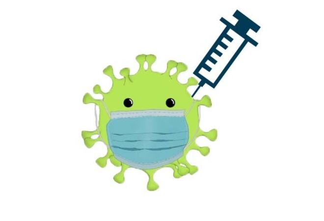 Illustrasjonsbilde koronavirus med sprøyte