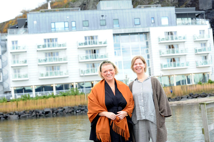 Hotelldriverne: Hilde Gunnestad og Beate Håvet. FOTO: GEIR ARNEBERG