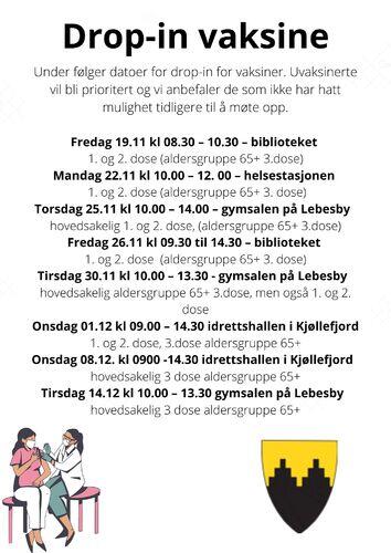 Drop-in vaksine plakat