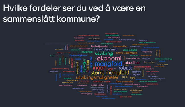 Resultat fordeler ved å være en sammenslått kommune
