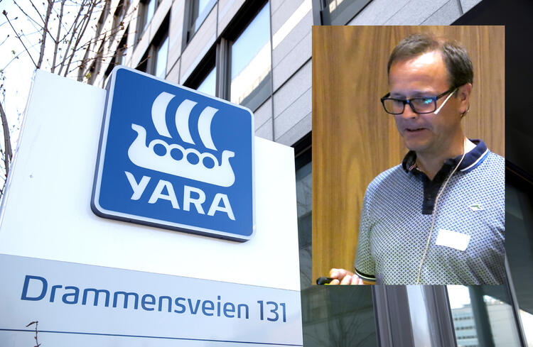 Yara Gjødsels markedssjef Anders Trømborg. FOTO: YARA