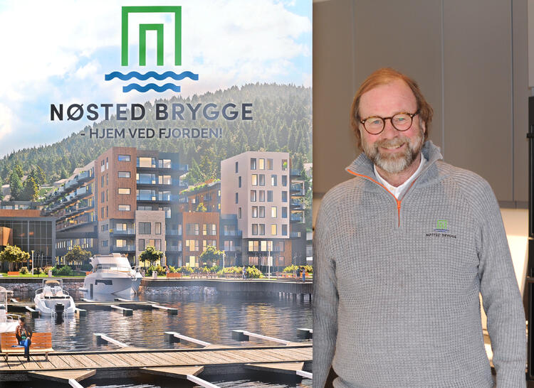 Drammenser Jan Erik Hansen har i mange år hatt en drøm, om å bygge eiendomskompleks på Nøsted Brygge. Nå er alle formaliteter på plass, salget i gang – og om to år kan de første beboerne flytte inn.