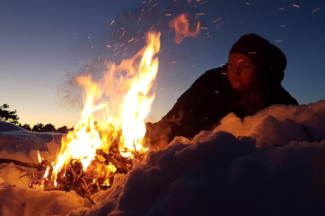 Båltur. Foto: Salten Friluftsråd
