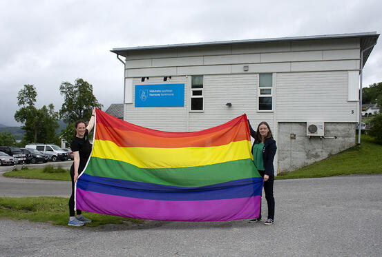 Velkommen til første Pride-markering i Hamarøy. Foto: Svetlana Gracheva