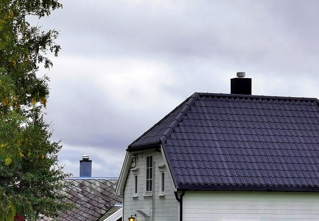 Hus med pipa