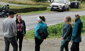Friluftslivlinja informerer om turen. Foto: Kristin G. Johnsen, Hamarøy kommune