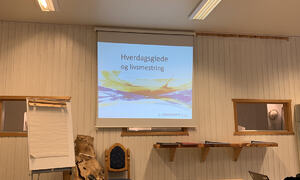 Foredrag på ASVO. Foto: Kristin G. Johnsen, Hamarøy kommune