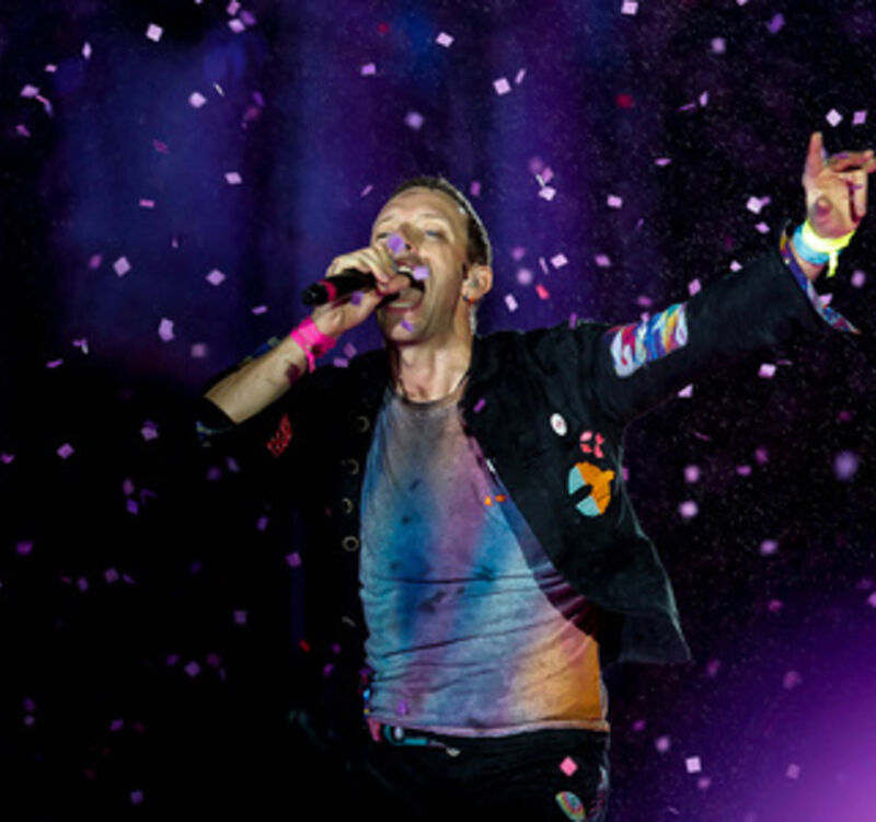 Coldplays Chris Martin kan oppleves i konsertformat på norske kinolerret.  FOTO: AP