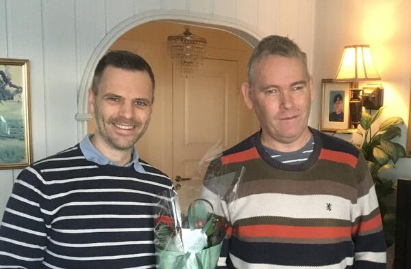 Jon Eirik Kvalnes og Tor Atle Lunde. Foto