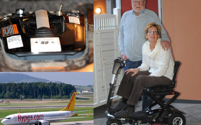 MS-rammede Ellen Nordahl og hennes kjæreste Arild Østeby opplevde sitt livs mareritt da flyselskapet nektet å ta med rullestolen hennes hjem etter ferietur.