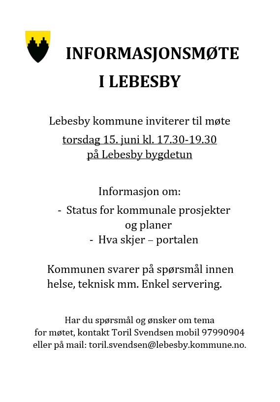 Bygdemøte Lebesby 13.06.23