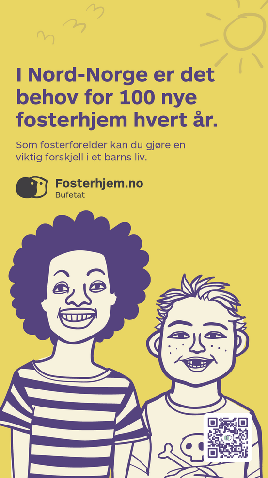Annonse om fosterhjem i Nord-Norge