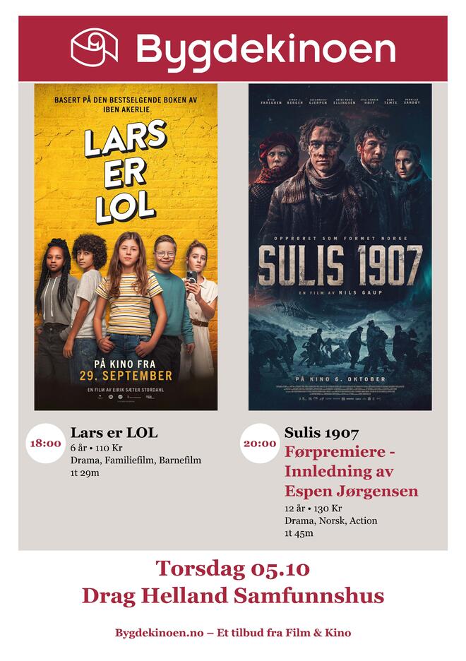 Plakat Bygdekino