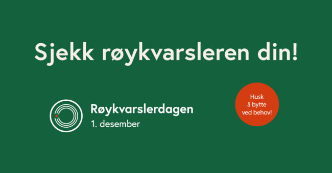 Sjekk røykvarsleren din