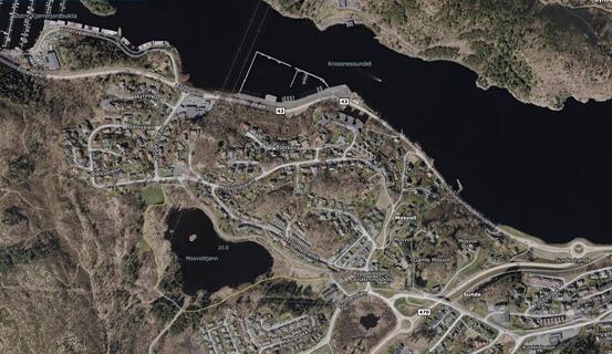 Kartbilde av området Mosvold.