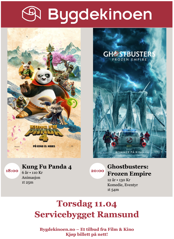 Kung Fu Panda og Ghostbusters: Frozen Empire